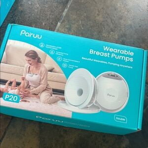 Paruu P20 Wearable Pumps - Teal & White